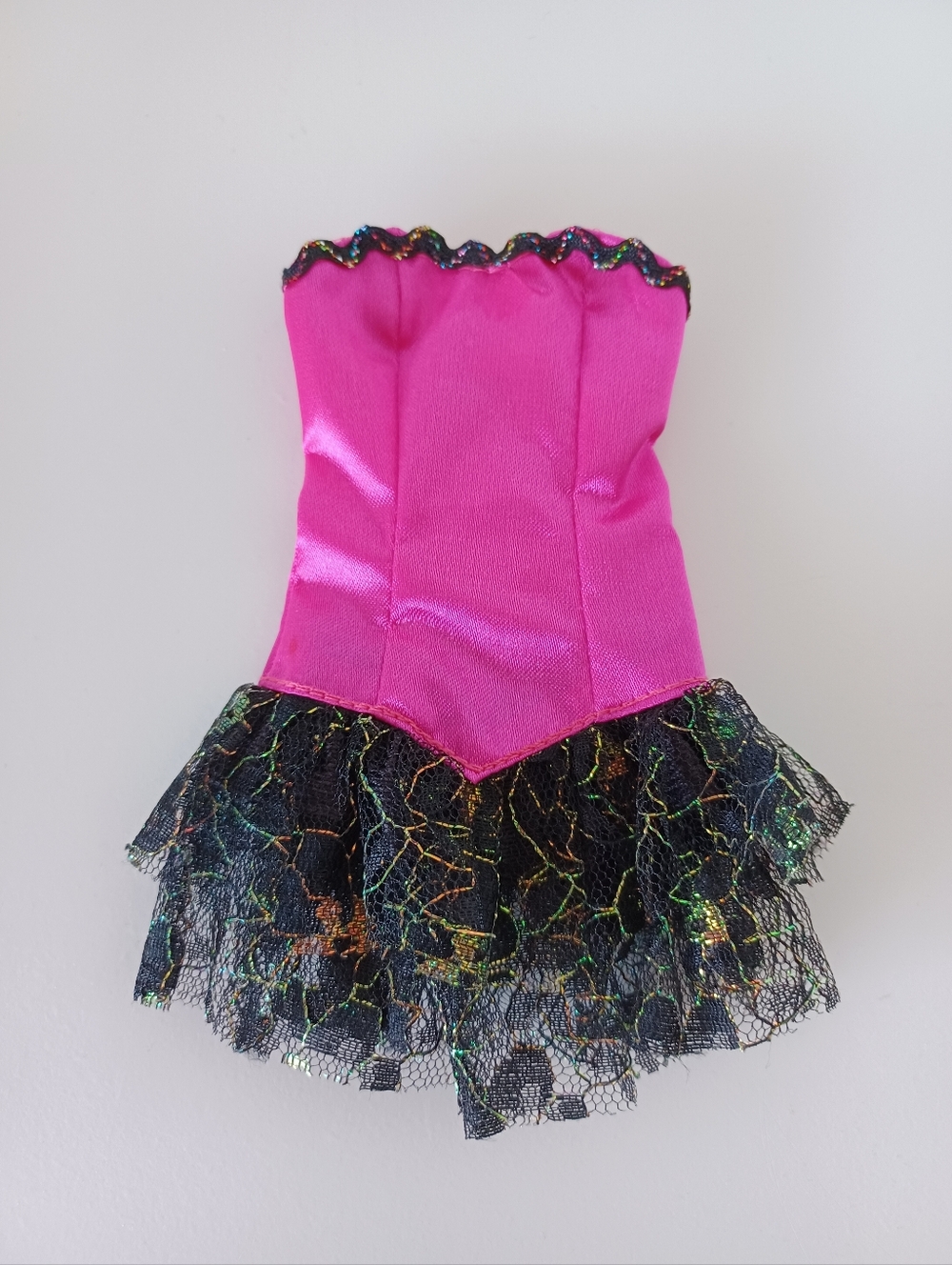 Vintage Barbie Fashion Doll Pink And Black Dress Collectible Toy
